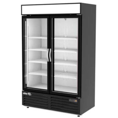 CONGELADOR ASBER AFMD-37 HC | Congelador Vertical | 2 Puertas Cristal | 8 Parrillas | Eléctrico | Control Electrónico | 37 Pies Cúbicos | Interior | Paleteras Super Mercados Tiendas de Autoservicio Congelador Vertical Puerta Cristal Restaurante Gourmet Exhibición Evaporación Deshielo Comida Control Electrónico Acero Inoxidable Super Mercado Abarrotes Vinil Negro Llantas Deslazamiento Fácil Alimento Conservador Congelación