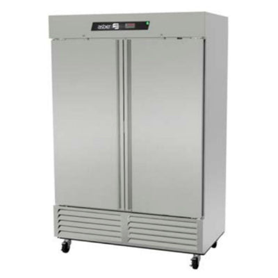 CONGELADOR ASBER ARF-49-H HC | Congelador Vertical | 2 Puertas Solidas | 6 Parrillas | Acero Inoxidable | 49 Pies Cúbicos | Control Temperatura | Carnicería Supermercado Bistro | Paleteras Super Mercados Tiendas de Autoservicio Congelador Vertical Puerta Solida Restaurante Gourmet Exhibición Evaporación Deshielo Comida Control Electrónico Acero Inoxidable Super Mercado Abarrotes Vinil Negro Llantas Deslazamiento Fácil Alimento Conservador Congelación
