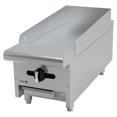 PLANCHA ASBER AEMG-12 | Plancha Manual | Placas en cold-rolled | Gas | Acero Inoxidable | 1 Quemador "U" | Hotel Restaurante Lonchería | Fonda Bar Quemador Nivelado Cold Rolled Cocción Cocina Industrial Snack Lonches Temperatura Compacta Negocio Cafetería Restaurante Gourmet Buffet Comida Uso Rudo