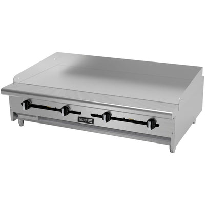 PLANCHA ASBER AEMG-48-H | Plancha | Placas en Cold-Rolled | Gas | Acero Inoxidable | 4 Quemadores | Hotel Restaurante Lonchería Fonda Bar | Lonches Cocción Piloto Bandeja Charola Derrame Desmontable Nivelador Cold Rolled Panel de control Ergonómico Cocina Industrial Preparación alimentos Gourmet Buffet Restaurante Hotel Snack Quemador Hierro Taquería Negocio Fonda