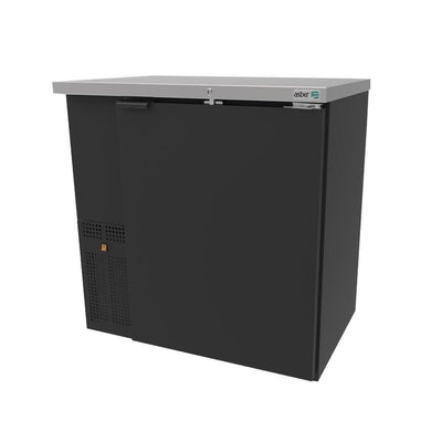 REFRIGERADOR ASBER ABBC-24-36 HC / S-HC | Refrigerador Contra Barra | 1 Puerta Solida | Iluminación LED | Control Temperatura | Eléctrico | Bar Cafetería Negocio Bebidas Refrigeracion 