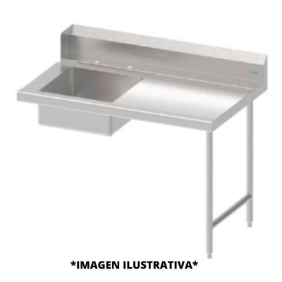 Asber ADST-48L Mesa De Entrada Para Lavavajillas De Capota Izquierda Lavavajilla Vajillas Trastes Platos Tazas Cubiertos Lavar para Cocina Comedor Limpiar Asear. Ideal para restaurante, cocina, cocina industrial, comedor, comedor industrial, banquetes, limpiar, vajillas, asear, etc. KitchenMax Stores. Envíos seguros a todo México. Cotiza hoy mismo.