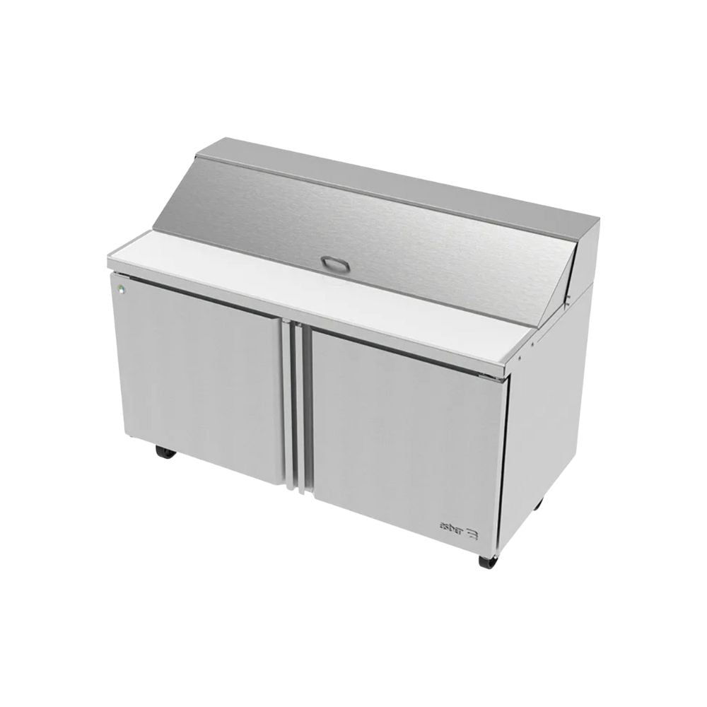 Asegura la calidad de tus alimentos con nuestra Asber APTS-60-16 HC Mesa Refrigerada 2 Puerta 2 Parrilla diseñada para mantenerlos en perfecto estado. Ideal para su uso en restaurantes, cocinas económicas, fondas, banquetes, cafeterías, para preparación de alimentos, comida etc. KitchenMax.Store. Envíos seguros a todo México. Cotiza hoy mismo. 